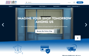 La Vitrine Bleue, a local-retailer marketplace with direct delivery, built with the Medialem solution